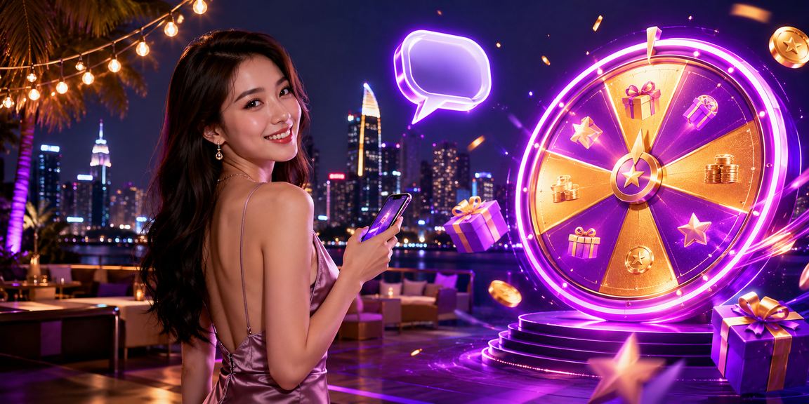 Sòng bài roulette neon tại Thành phố Hồ Chí Minh về đêm