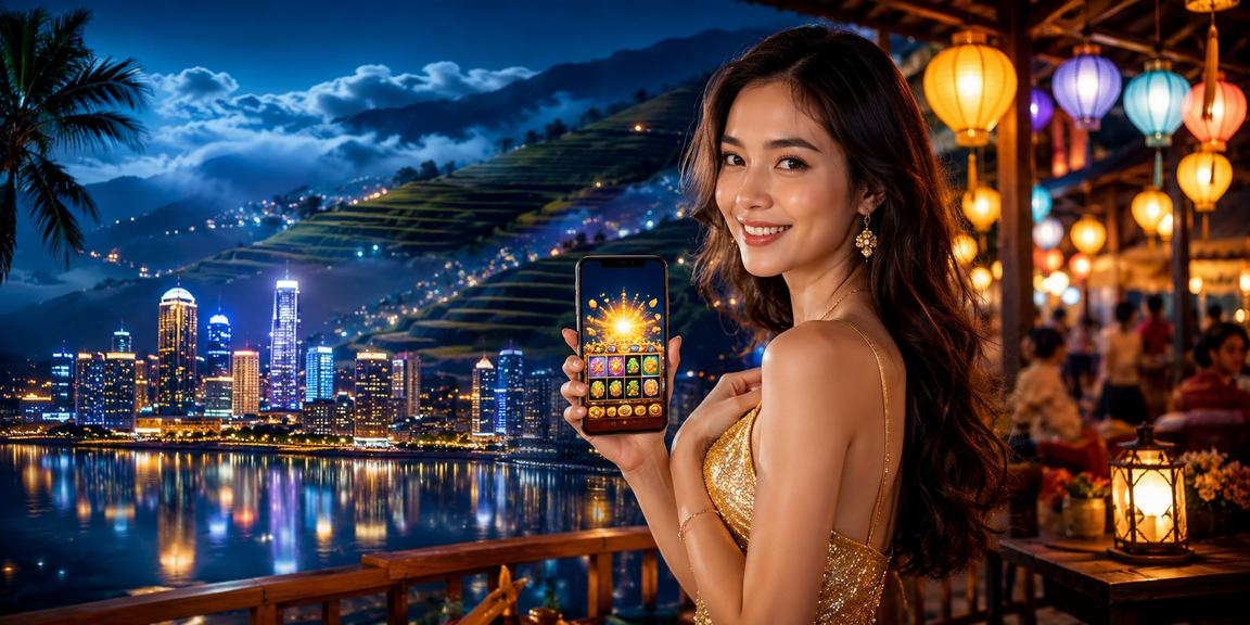 Người chơi slot game tại chợ đêm Sapa với không khí lễ hội núi rừng Tây Bắc